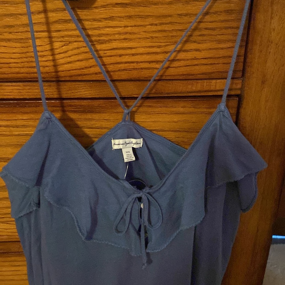 American Eagle Blue Top. Size Medium